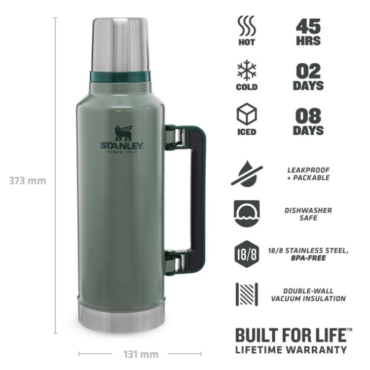 Stanley Classic Vacuum 1.9L Hammertone  Green Flask - default