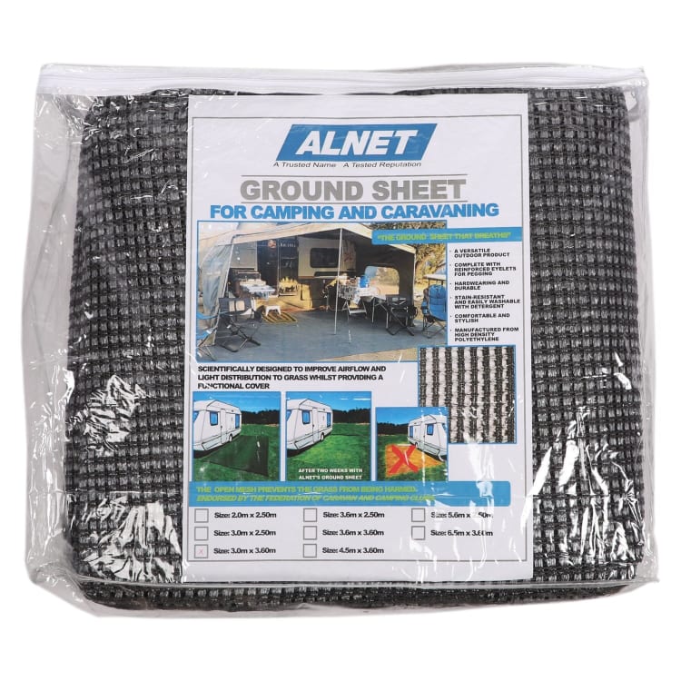 Alnet Netted Groundsheet 3.6 x 3m(Grey) - default