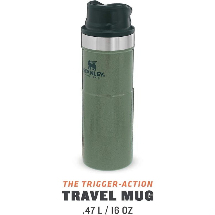 Stanley Classic Trigger Action Mug 470ml Hammertone Green - default