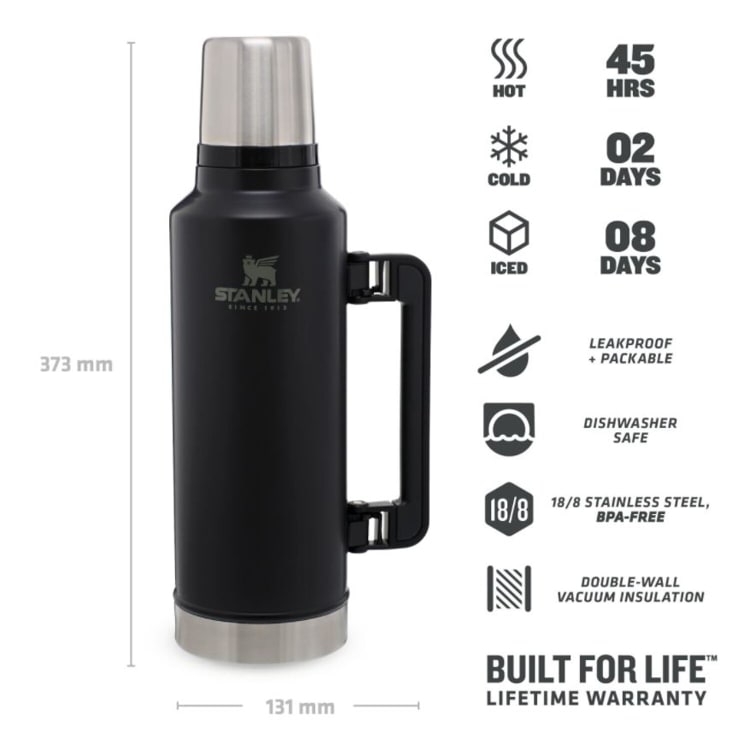 Stanley Classic Vacuum 1.9L Matte Black Flask - default