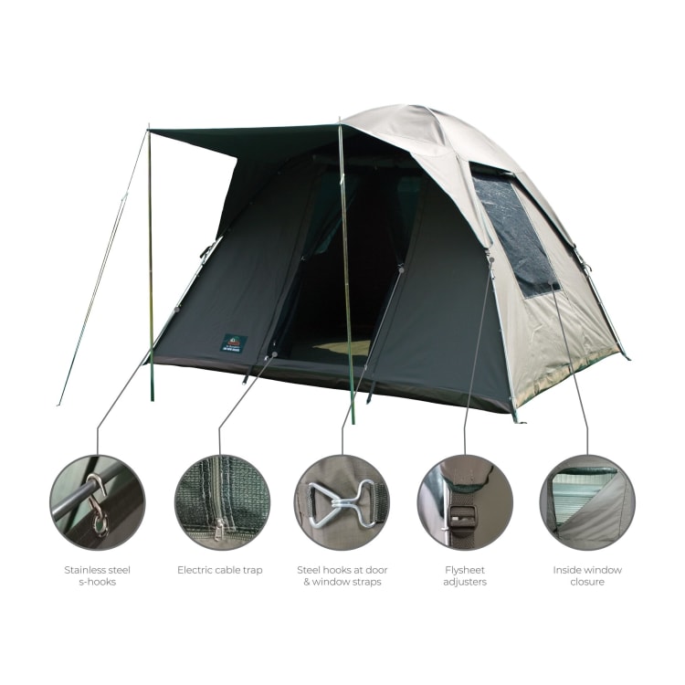 Tentco Senior Safari Bow Deluxe Canvas Tent - default