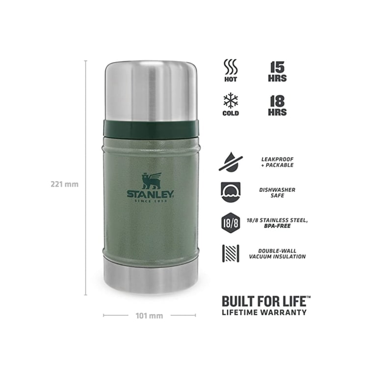 Stanley Classic Food Flask 700ml Hammertone Green - default