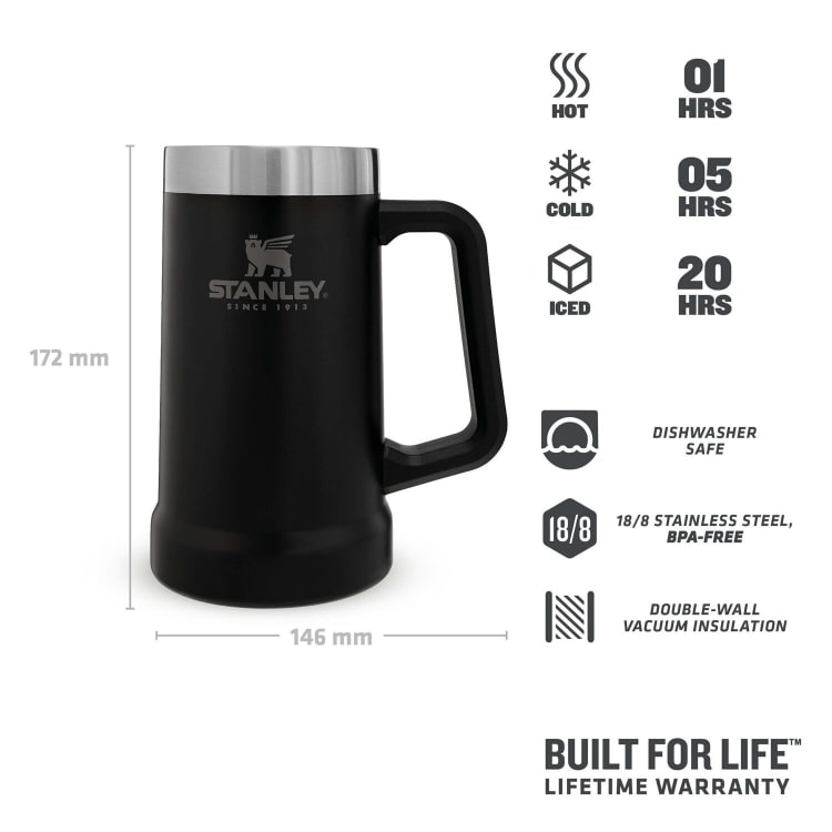 Stanley Adventure Beer Stein Matt Black 700ml - default