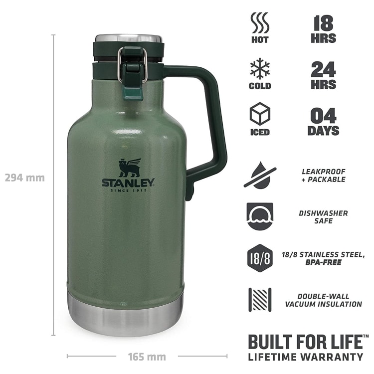 Stanley Growler 1.9L Flask Hammertone Green - default