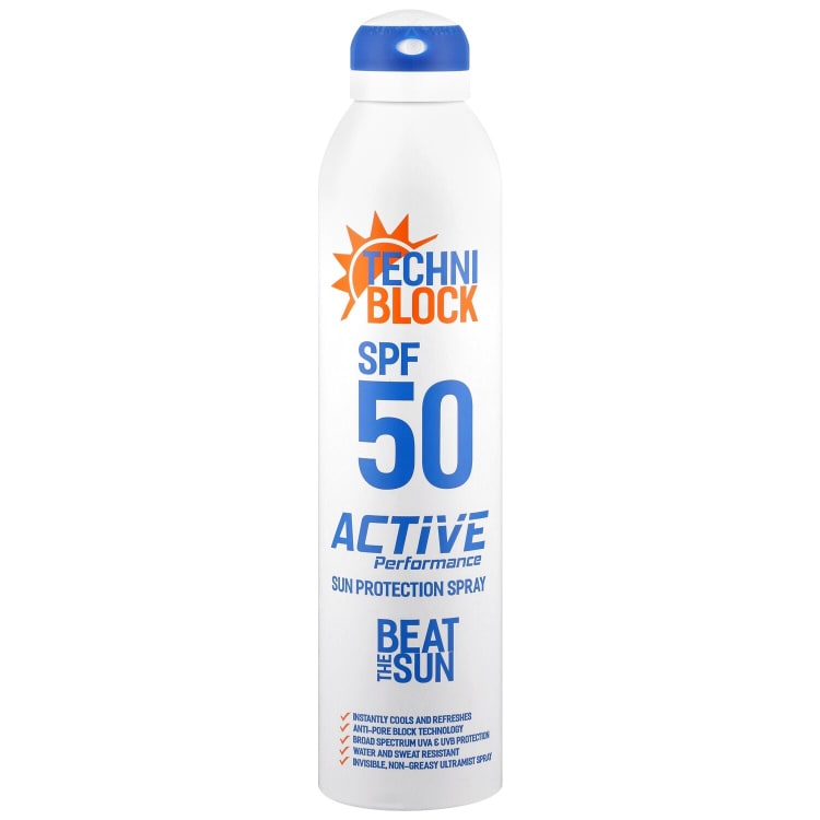 Techniblock 300ml SPF50 Sun Protection Spray Aerosol - default