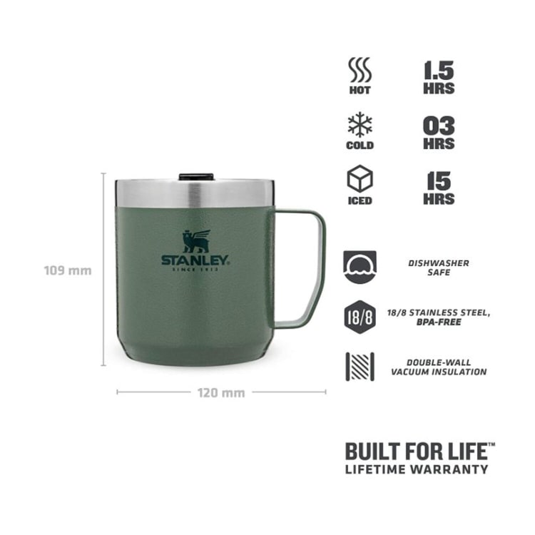 Stanley Classic Camp Mug 350ml Hammertone Green - default