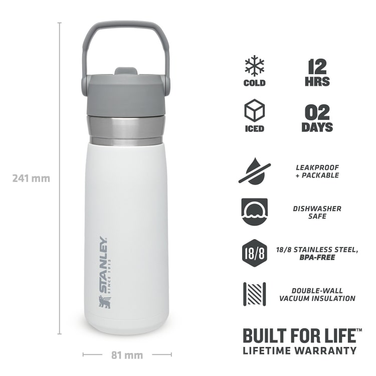 Stanley IceFlow Flip Straw Water Bottle 650ml Polar - default