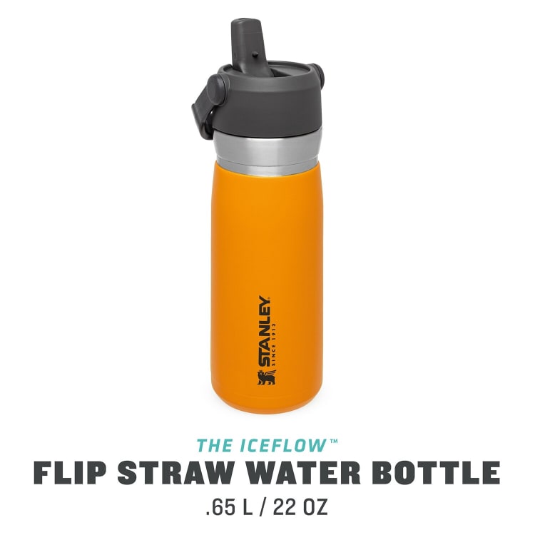 Stanley IceFlow Flip Straw Water Bottle 650ml Saffron - default