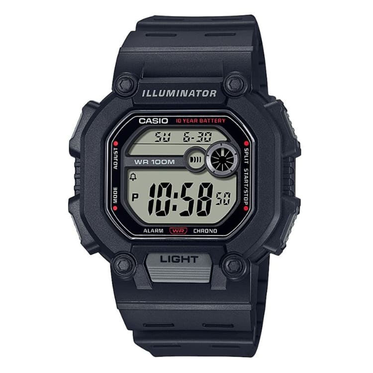 Casio Digital Black Case Dual Face W-737H-1AVDF - default