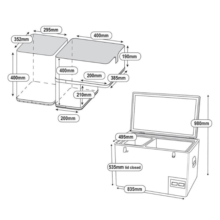 National Luna Legacy Smart QC NL90 Stainless Steel Fridge/Freezer