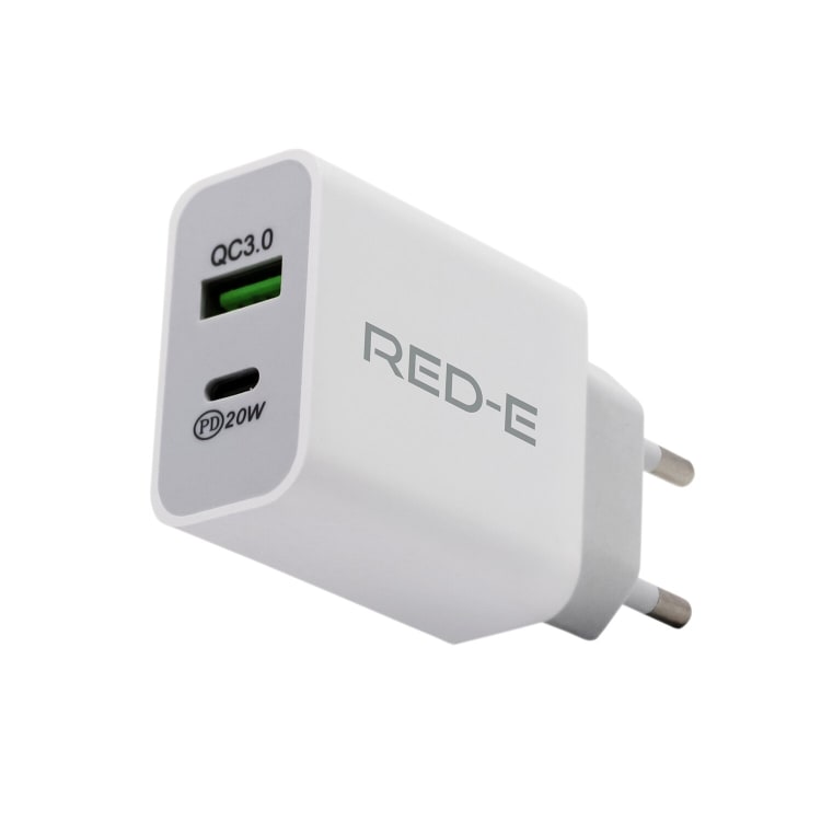 Red-E Wall Charger USB-C + USB-A PD 20 W - default