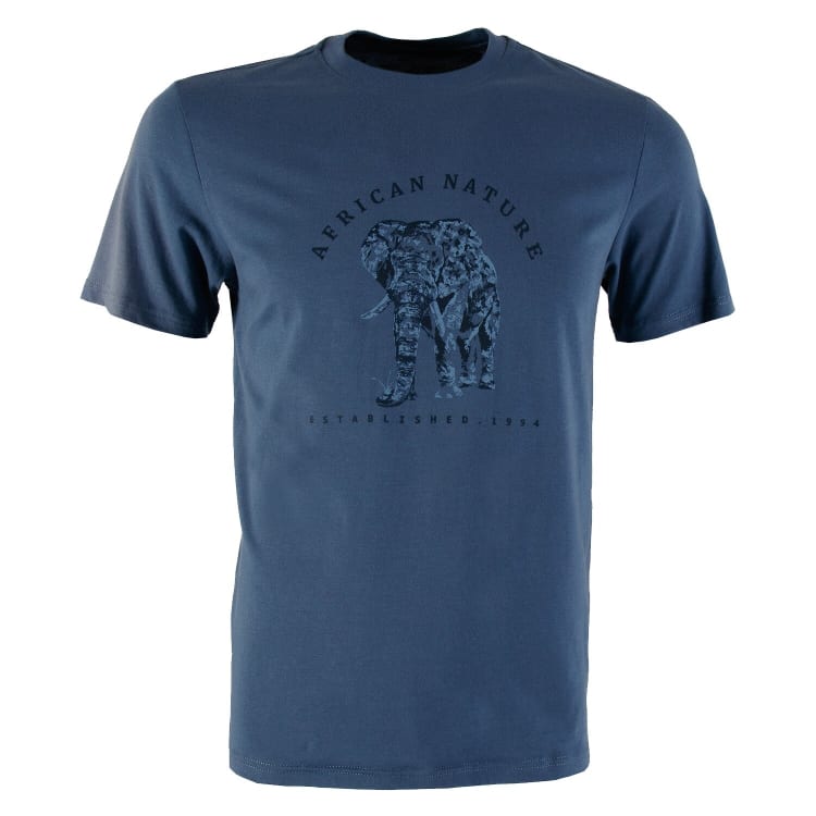 African Nature Men's Elephant Tee - default