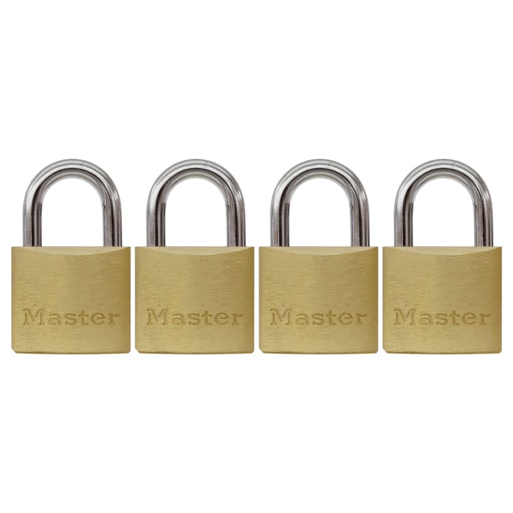 MasterLock 40mm 4 Pack Economy Keyed Alike Padlocks - default