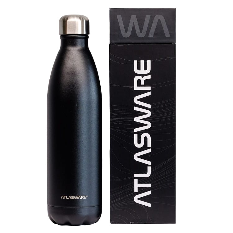 Atlasware 750ml Stainless Steel Flask Black - default