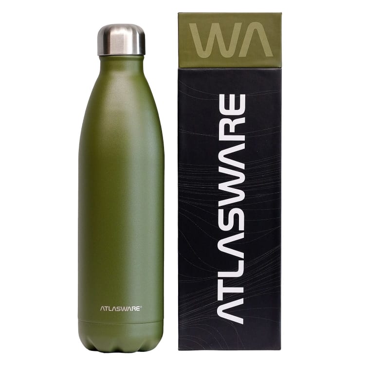 Atlasware 750ml Stainless Steel Flask Safari Green - default