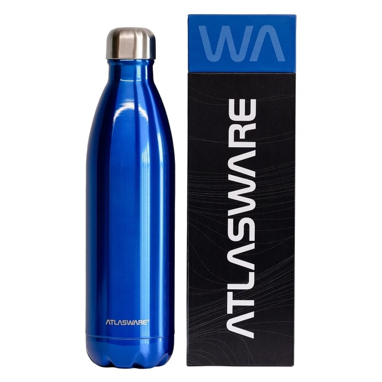 Atlasware 750ml Stainless Steel Flask Blue - default