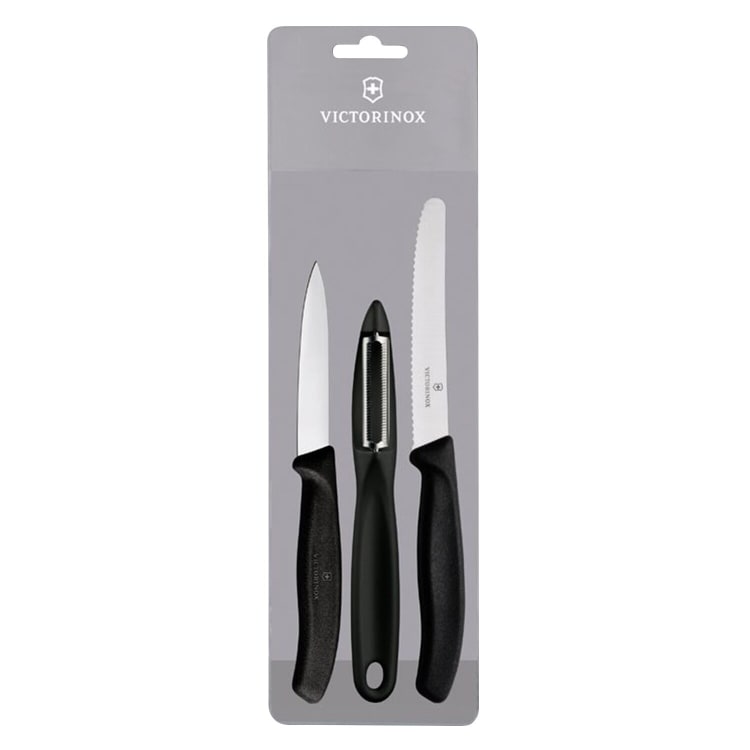 Victorinox Swiss Classic Zest 3 Piece Paring Set Black - Sleeve - default