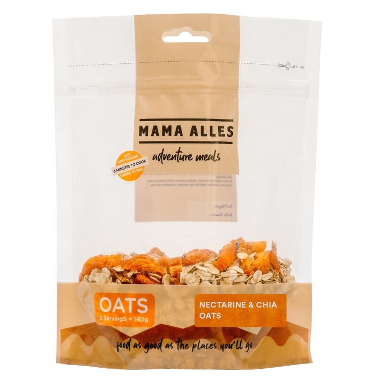 Mama Alles Chia & Nectarine Oats - 2 servings - default