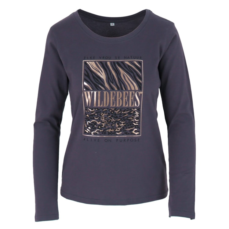 Wildebees Women's Animal Instinct Block Long sleeve Tee - default