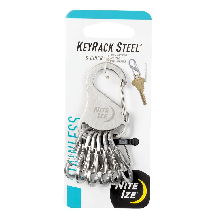 Nite Ize Keyrack V2 S-Biner - Stainless Steel - default