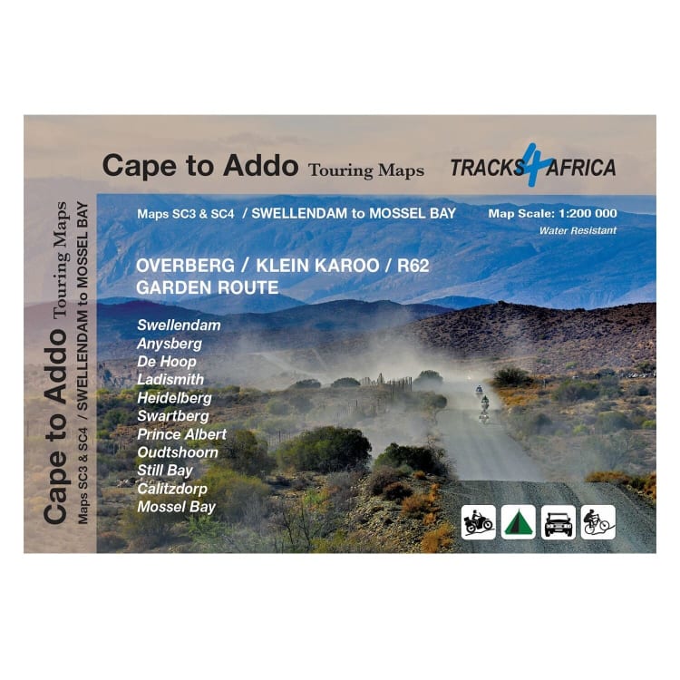 Tracks4Africa Cape to Addo Touring Maps - Swellendam to Mossel Bay - default