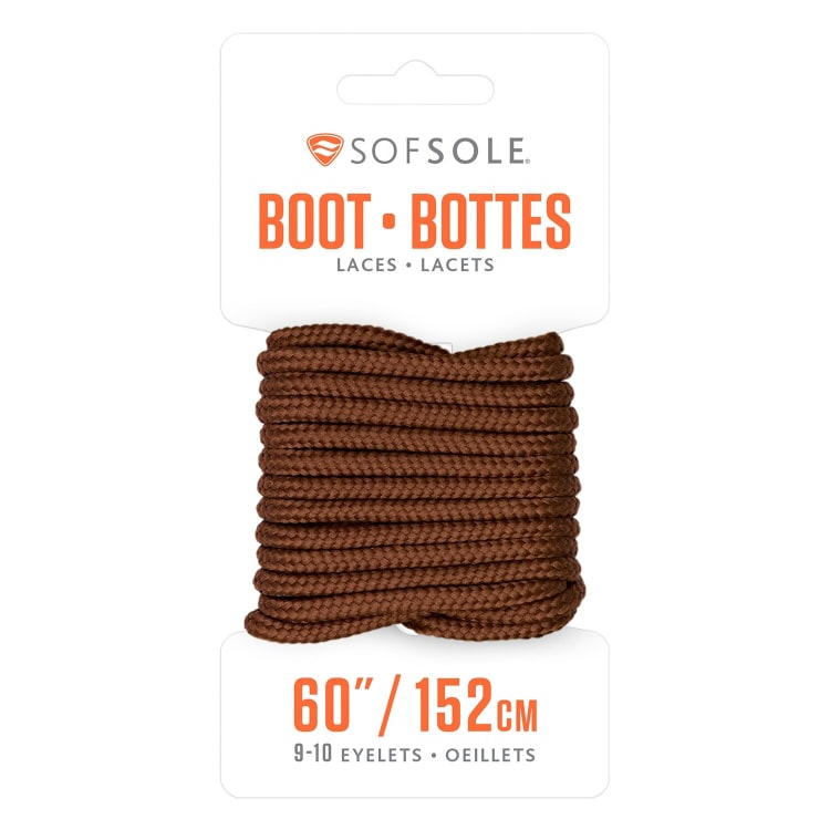 SofSole Boot Lace Brown 152cm - default