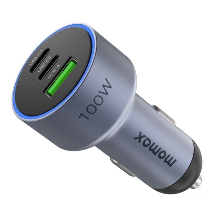 Momax MoVe 100W 3-Port Car Charger Space Grey - default