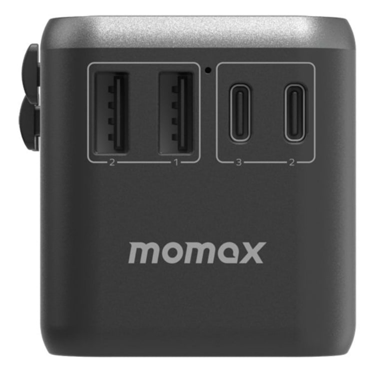 Momax 1-World 70W GaN 5-Port + AC Travel Adapter Black - default