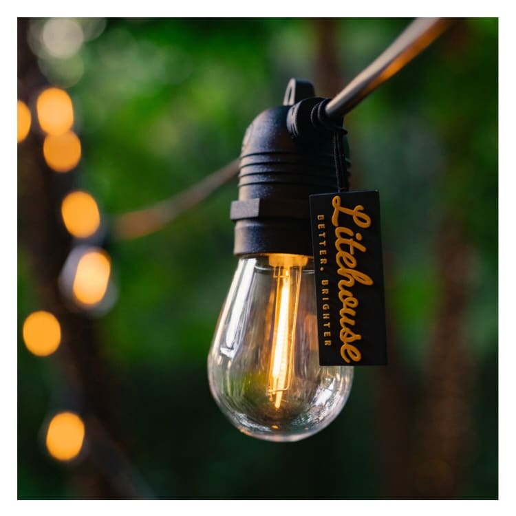 Litehouse Solar Festoon Outdoor Bulb String Lights 10 Meter - default