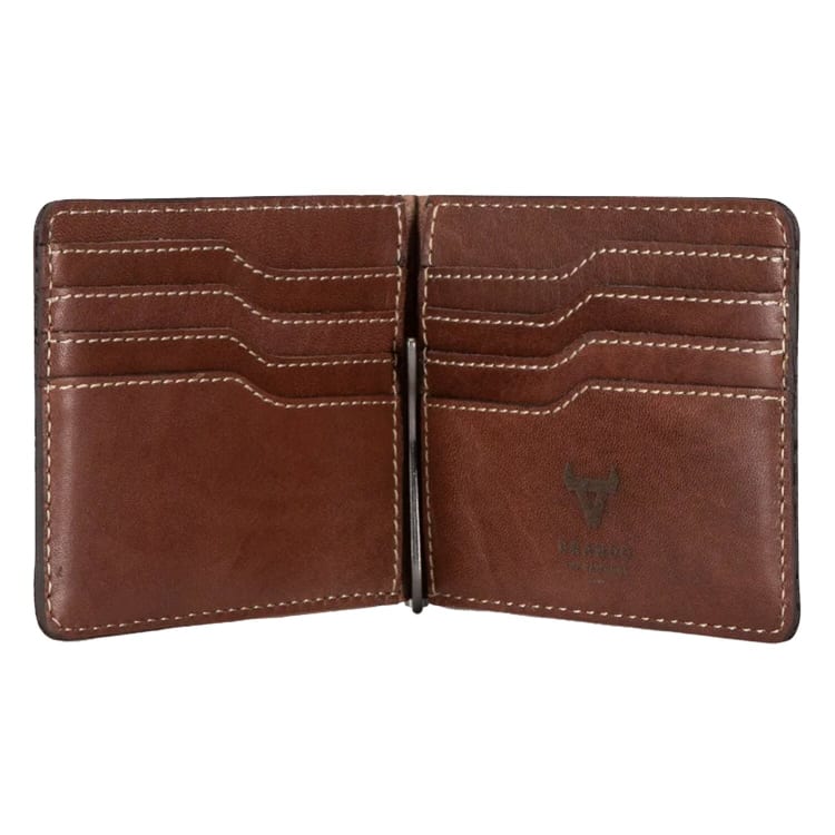 Brando Wayne Leather Wallet With Moneyclip - default