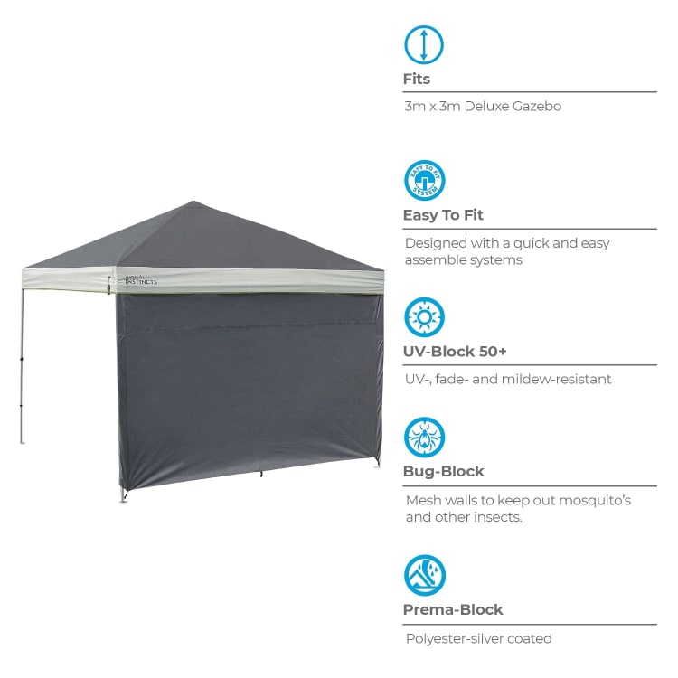 Natural Instincts Extra Large Deluxe Gazebo End Wall - default