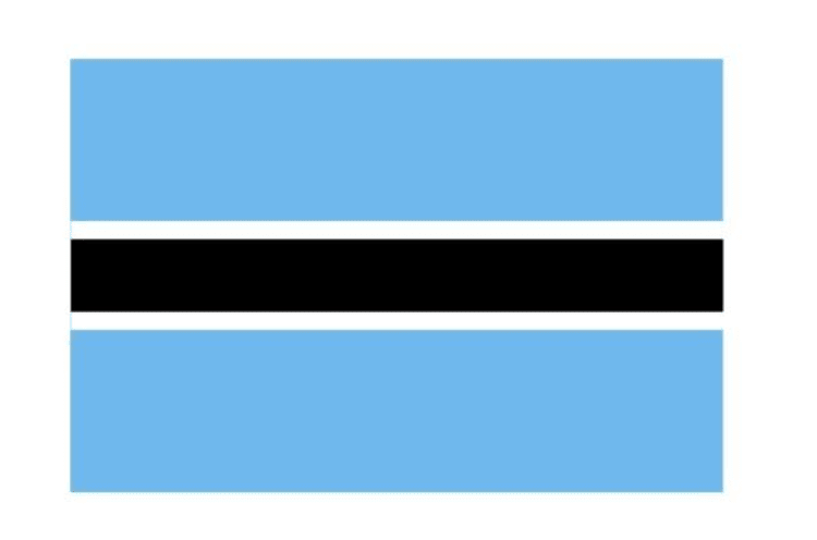 Botswana Flag Sticker - default