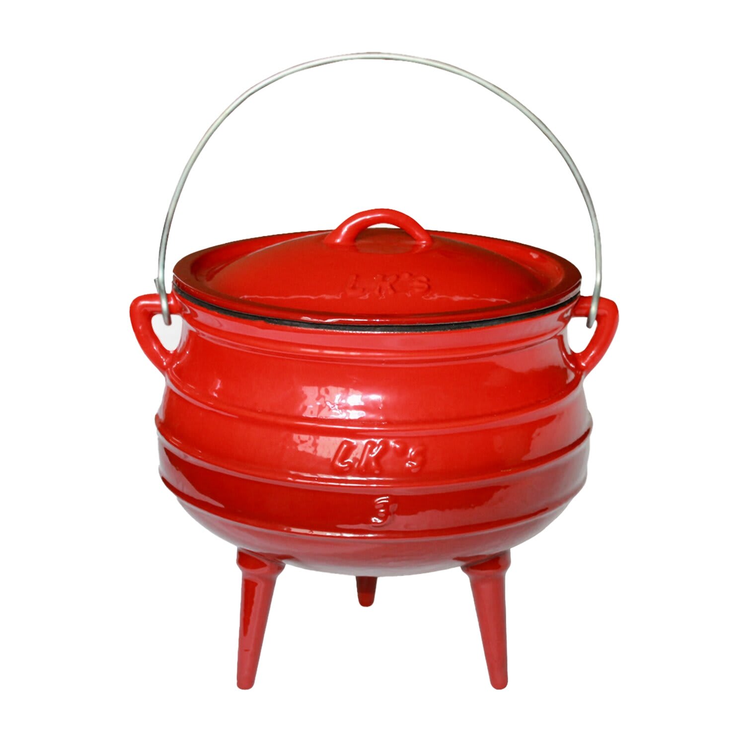 LK Three Legged Potjie Pot 7.8L - BLUE ENAMEL(#3)