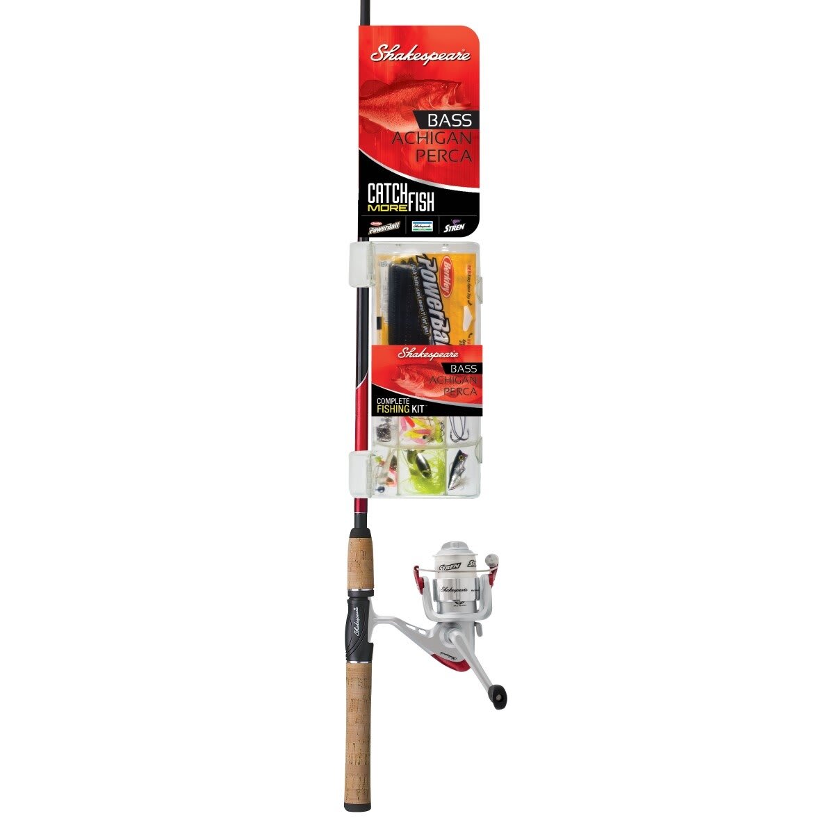 Shakespeare Catch More Fish 2 Combos - Rod, Reel & Tackle Bait