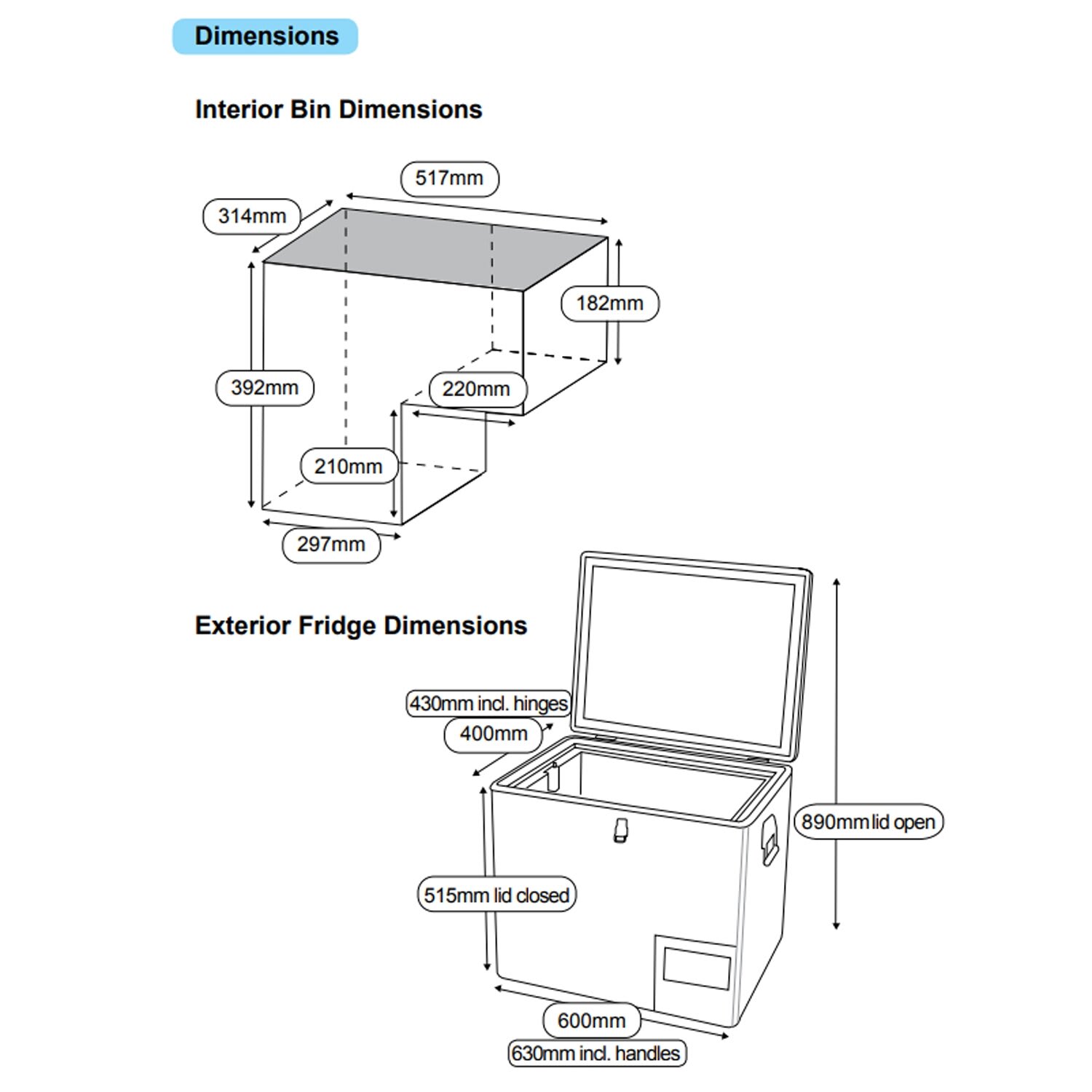 National Luna TrailBoss Series Stainless Steel 50 Fridge/Freezer