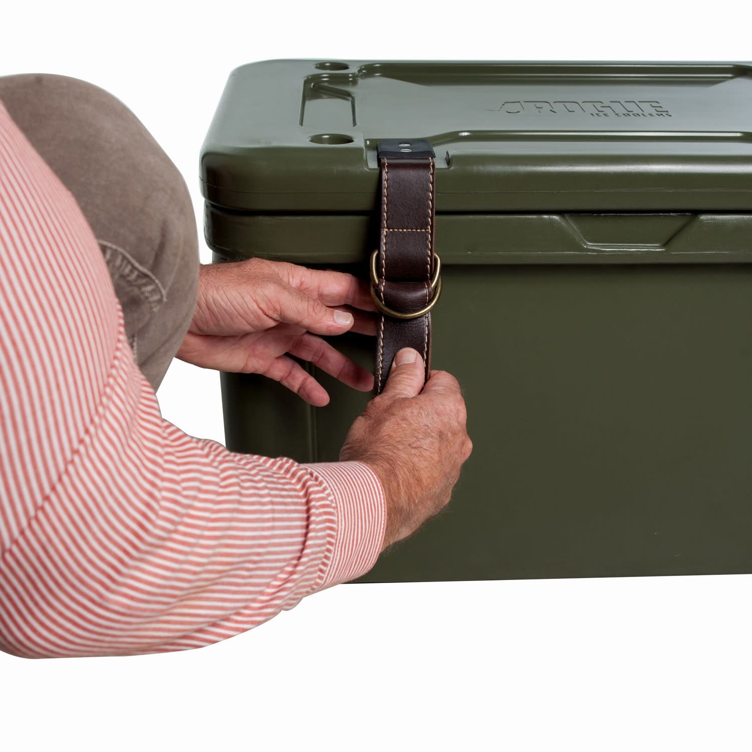 Rogue 45L Ice Cooler With Canvas Seat Cover and Leather Fittings