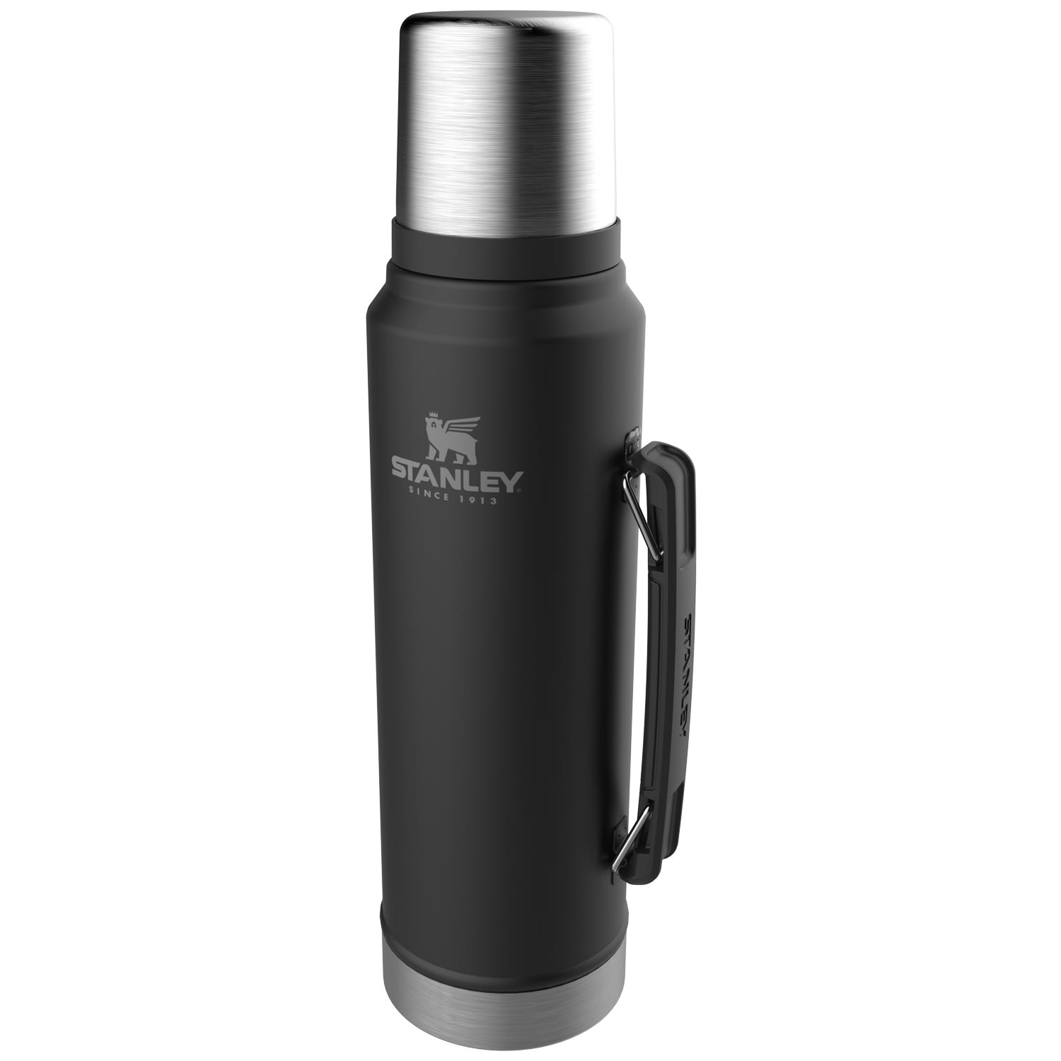 Stanley Classic Vacuum 1L Matte Black Flask 1011344 Outdoor Warehouse