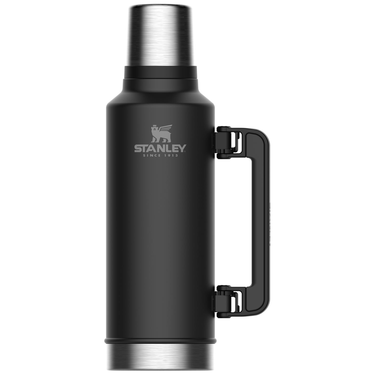 Stanley Classic Vacuum 1.9L Matte Black Flask Outdoor Warehouse