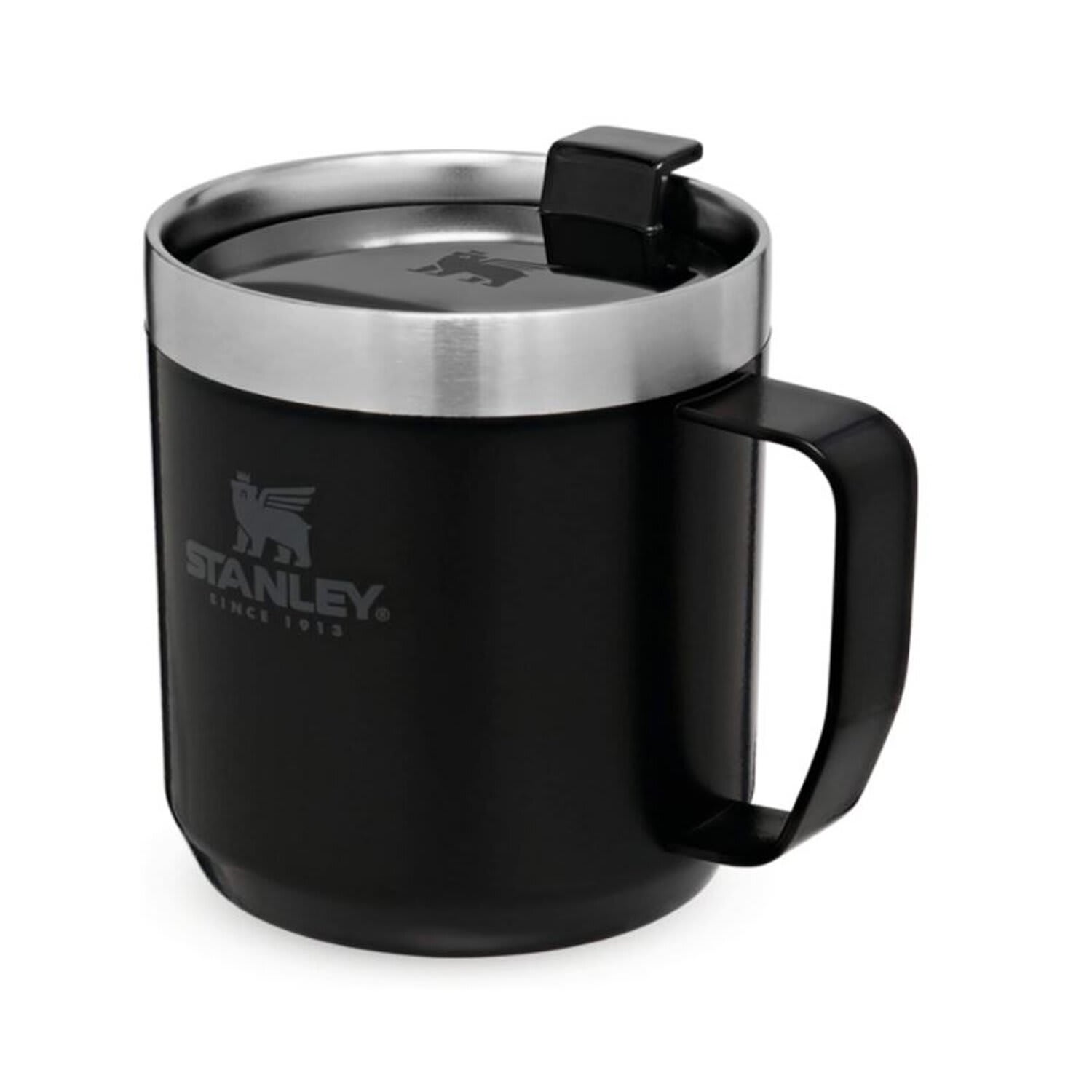 Stanley Classic Camp Mug 350ml Matte Black 1012157 Outdoor Warehouse