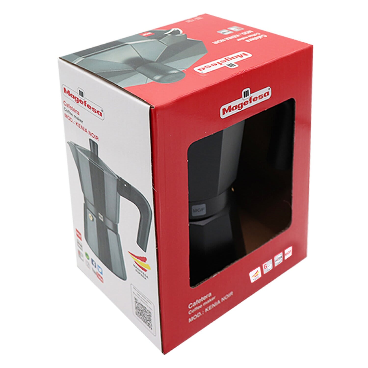 MAGEFESA KENIA NOIR COFFEE MAKER 6 CUP 1013001 Outdoor Warehouse