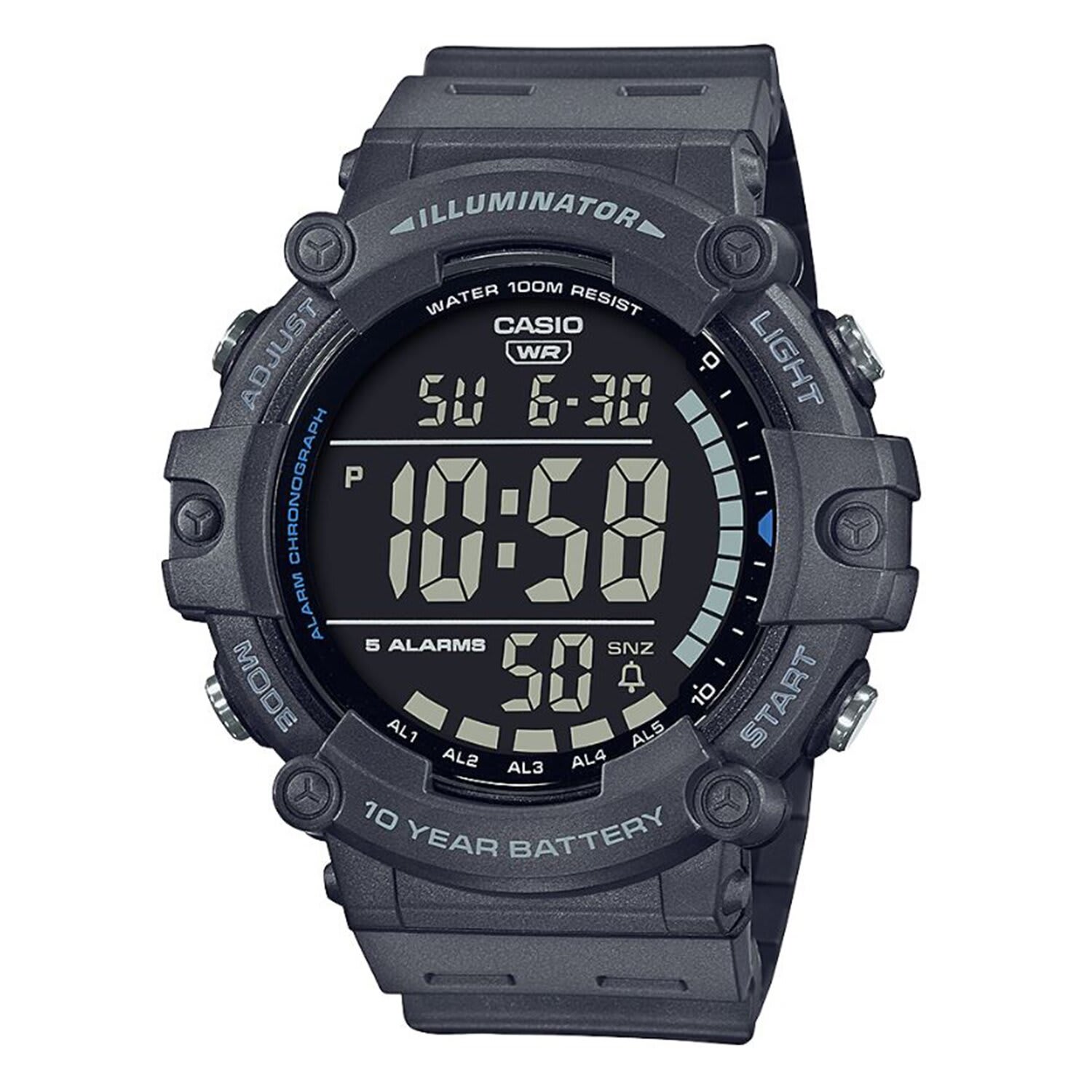 Casio Digital World Time Black AE-1500WH-8BVDF 1013900 Outdoor Warehouse