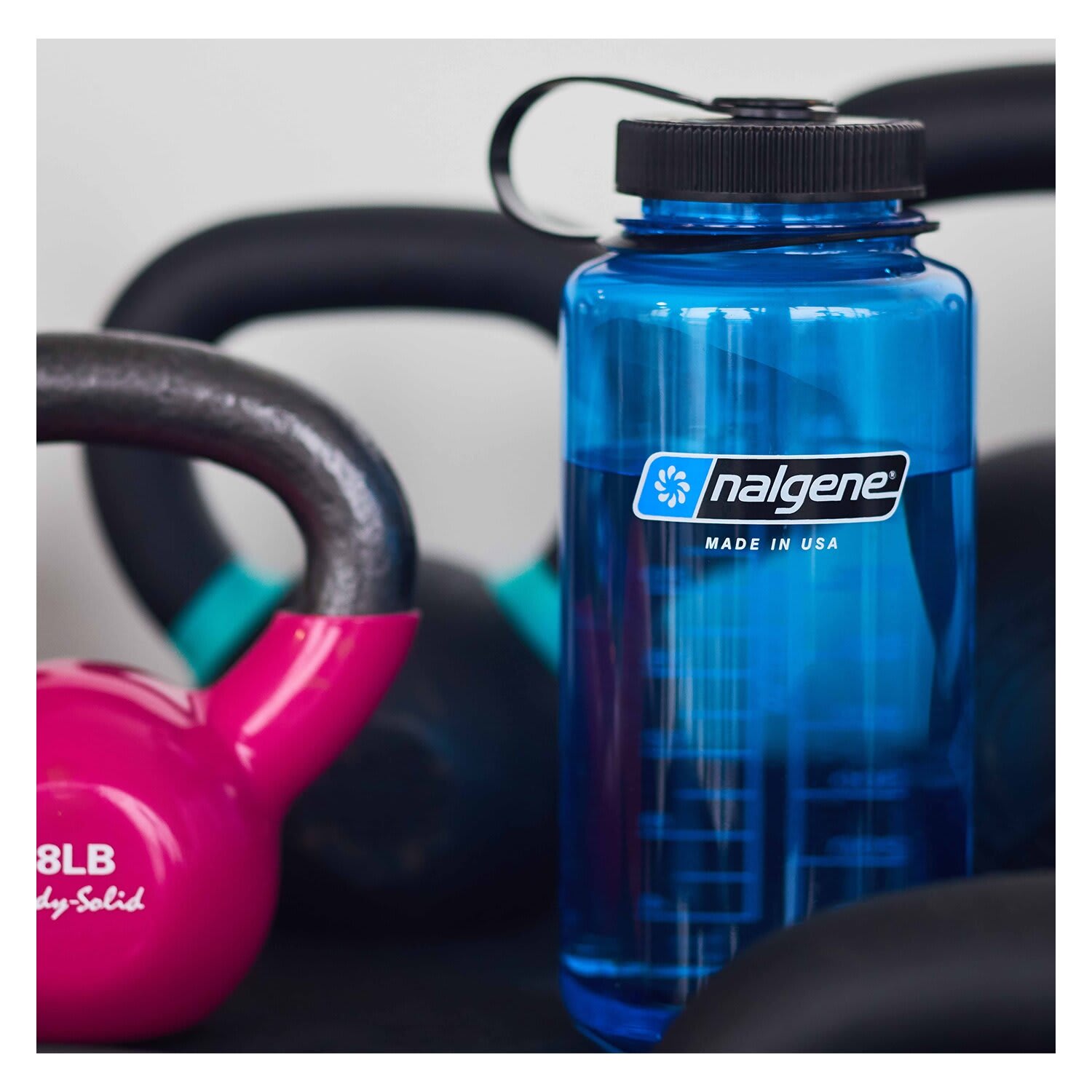 Nalgene 1L Wide Mouth Blue, Water Bottle : : Kitchen