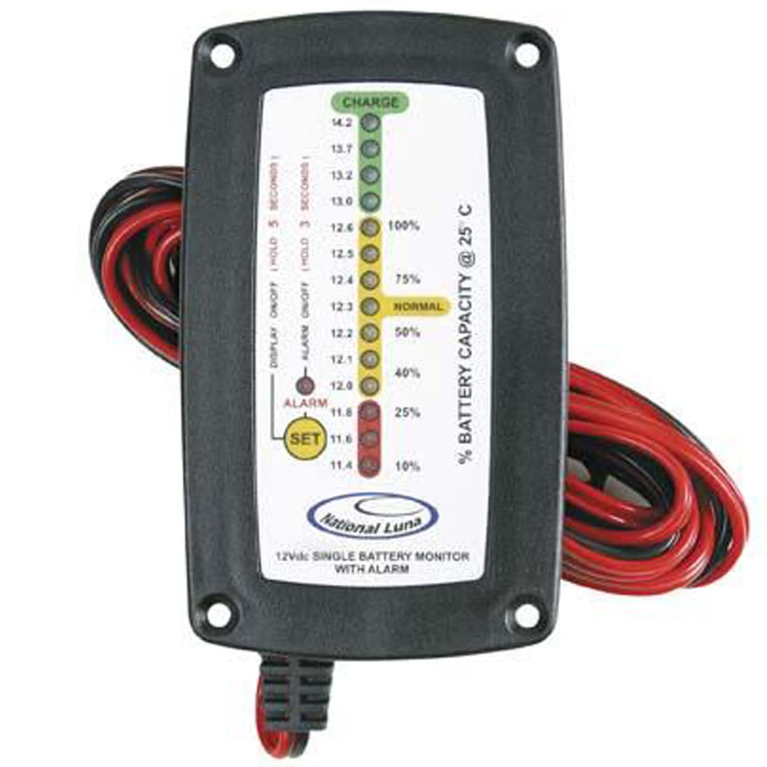 National Luna Single Recess Battery Monitor Outdoor Warehouse
