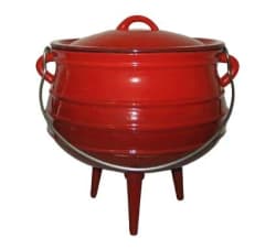 LK&#039;s Enamel 3 Leg Cast Iron Pot - 1/4