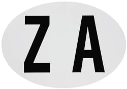 Small ZA Sticker