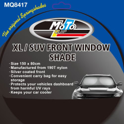 Moto Quip XL/SUV Front Window Spring Shade