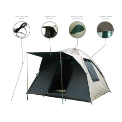 Tentco Senior Safari Bow Deluxe Canvas Tent
