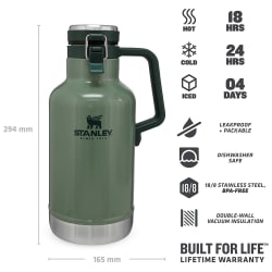 Stanley Growler 1.9L Flask Hammertone Green