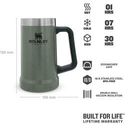 Stanley Adventure Stein Hammertone Green 700ml