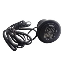 Lumeno Temperature Gauge With Volt Meter